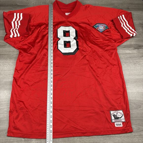 Steve Young 49ers Mitchell & Ness 75th Anniversary Throwbacks 1994 Jersey Sz 60 - Picture 3 of 16